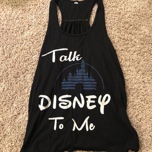 Disney black tank top